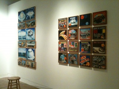 Installation shot - Ben Sakoguchi paintings in "Drawing the Line"