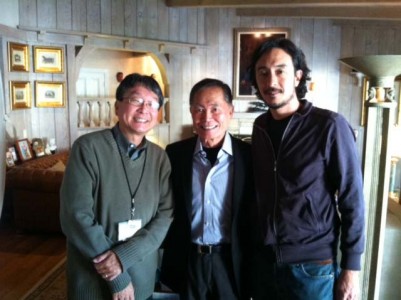 ChrisKomai-GeorgeTakei-AkiraBoch-2012 Chris Komai, George Takei, and Akira Boch