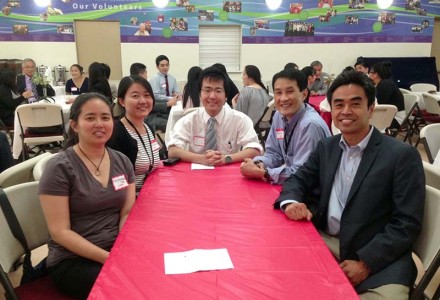 Sean with his JABA/JANM supervisors at the NCI Opening Luncheon