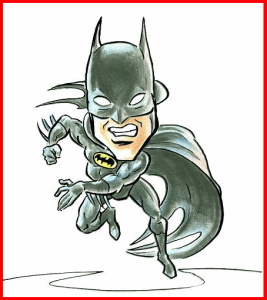 Batman Caricature by Cartoon Slinger