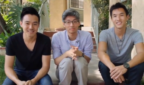 A shot from Wong Fu Productions' "10 Year Anniversary" clip.