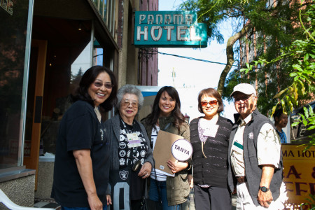 Panama Hotel stop along the tour of Seattle's Chinatown-International District organized by the Wing Luke Museum of the Asian Pacific American Experience