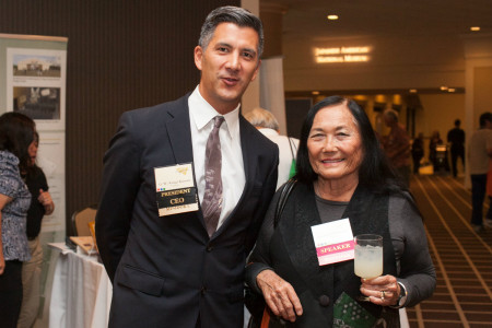 Dr. Kimura, JANM President/CEO, and author Jeanne Wakatsuki Houston.
