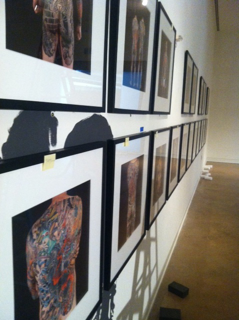 Hanging the photographs