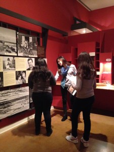 Staci and her students inside Common Ground.