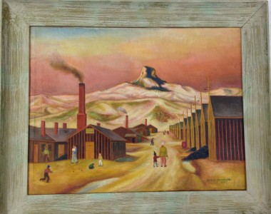 Jack Yamasaki, Untitled (1942), oil on canvas. Japanese American National Museum, Gift of Dr. Kenji Irie.