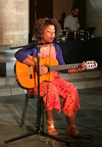 Priska Neely mesmerizes the audience with her funny, mellow songs. Photo: Audrey Chan.