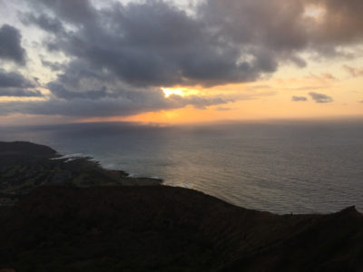 Sunrise at Koko Head Crater.