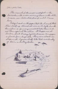 A page from Stanley Hayami's diary, dated December 1, 1942. Japanese American National Museum. Gift of the estate of Frank Naoichi and Asano Hayami, parents of Stanley Kunio Hayami.