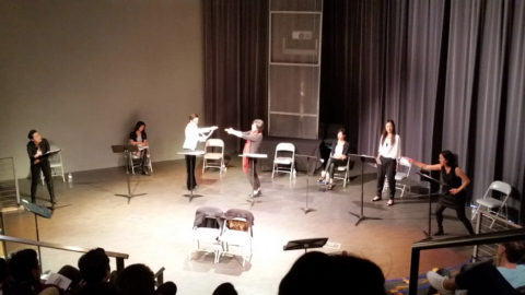 The climactic shootout scene.